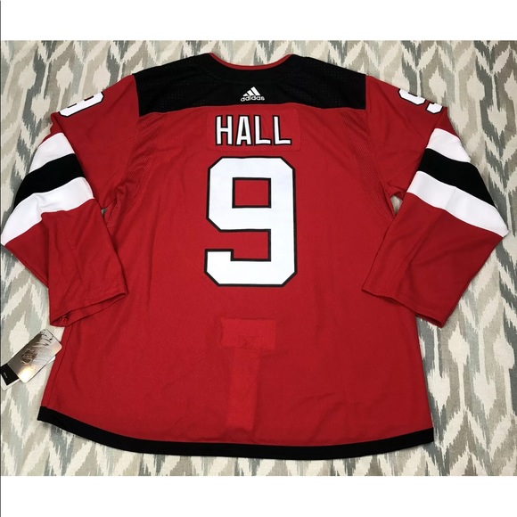 Adidas New Jersey Devils HALL #9 Mens Authentic PRO NHL Hockey Jersey Size S 42 - Picture 6 of 14